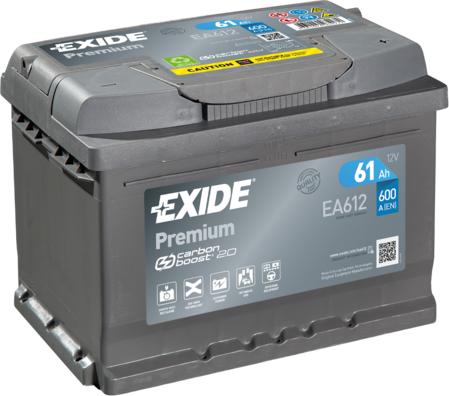 Exide EA612 - Starter Battery car-mod.net