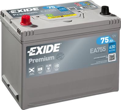 Exide EA755 - Starter Battery car-mod.net