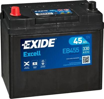 Exide EB455 - Starter Battery car-mod.net