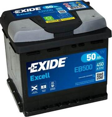 Exide EB500 - Starter Battery car-mod.net
