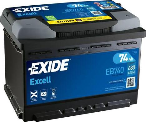 Exide EB740 - Starter Battery car-mod.net