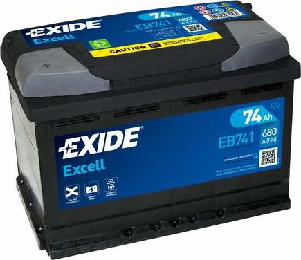 Exide EB741 - Starter Battery car-mod.net