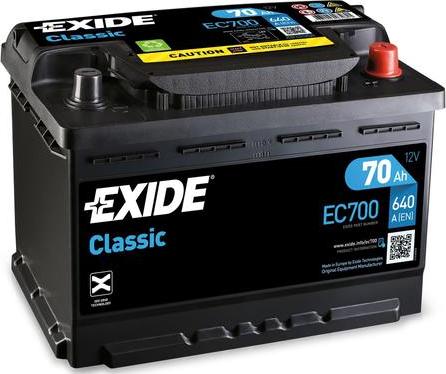 Exide EC700 - Starter Battery car-mod.net