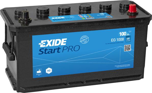 Exide EG1008 - Starter Battery car-mod.net