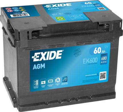 Exide EK600 - Starter Battery car-mod.net