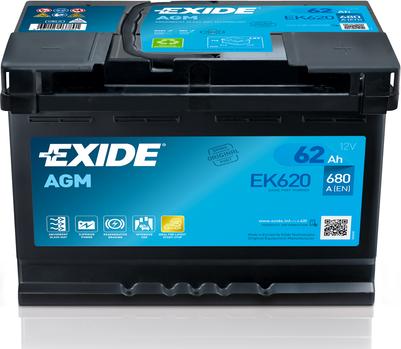 Exide EK620 - Starter Battery car-mod.net