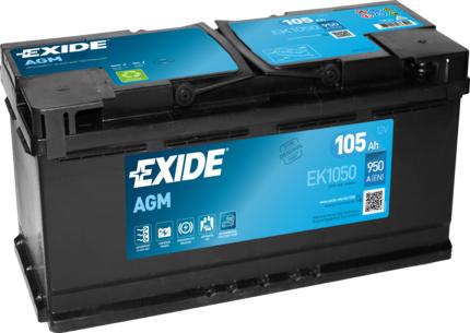 Exide EK1050 - Starter Battery car-mod.net