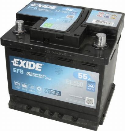 Exide EL550 - Starter Battery car-mod.net