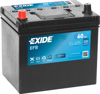 Exide EL605 - Starter Battery car-mod.net