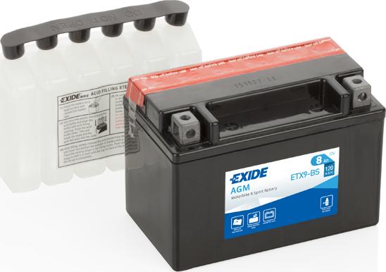 Exide ETX9-BS - Starter Battery car-mod.net