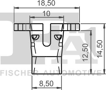 FA1 11-40131.10 - Clip, trim / protective strip car-mod.net
