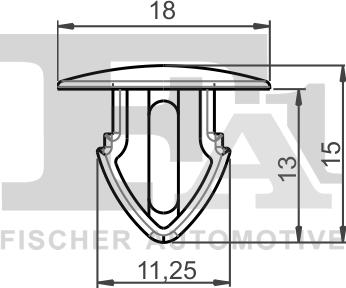 FA1 11-40137.10 - Clip, trim / protective strip car-mod.net