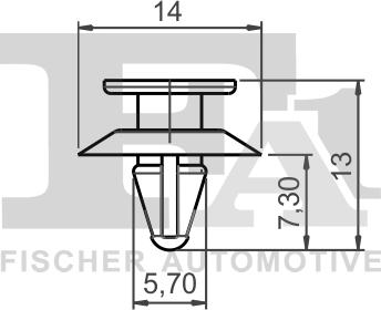 FA1 13-40007.10 - Clip, trim / protective strip car-mod.net