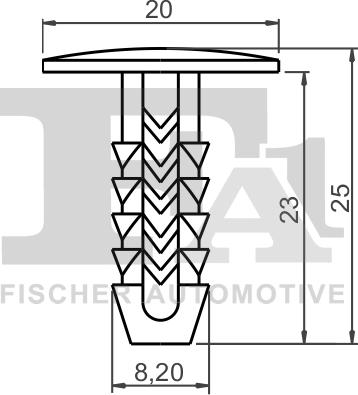 FA1 33-10016.10 - Clip, trim / protective strip car-mod.net
