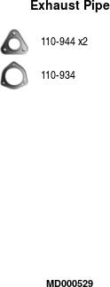 FA1 MD000529 - Exhaust Pipe car-mod.net