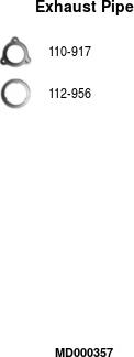 FA1 MD000357 - Exhaust Pipe car-mod.net