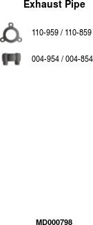 FA1 MD000798 - Exhaust Pipe car-mod.net