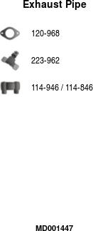 FA1 MD001447 - Exhaust Pipe car-mod.net