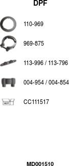 FA1 MD001510 - Soot / Particulate Filter, exhaust system car-mod.net