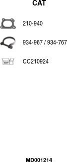 FA1 MD001214 - Catalytic Converter car-mod.net