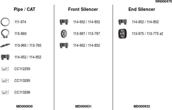 FA1 WN000470 - Exhaust System car-mod.net