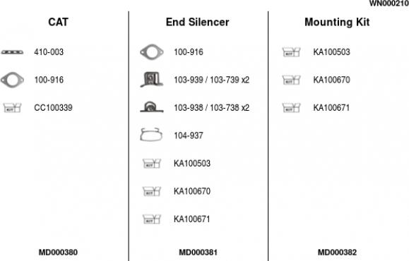 FA1 WN000210 - Exhaust System car-mod.net