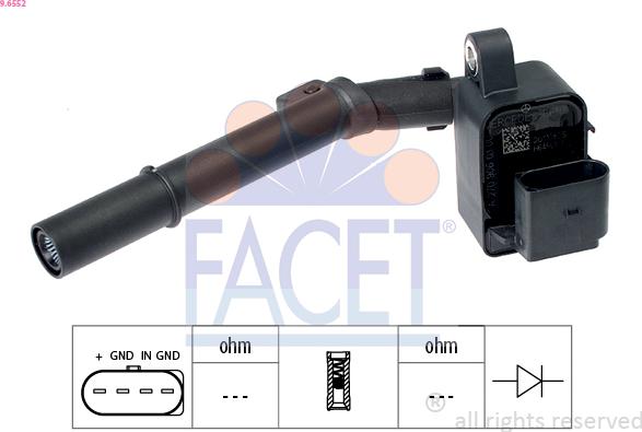FACET 9.6552 - Ignition Coil car-mod.net