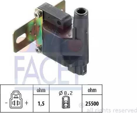 FACET 9.6249 - Ignition Coil car-mod.net
