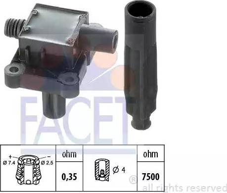FACET 9.6216K - Ignition Coil car-mod.net