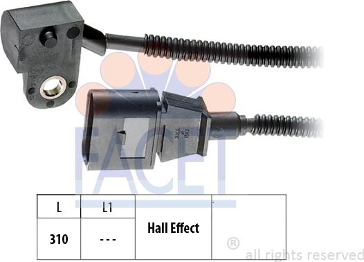 FACET 9.0456 - Camshaft position Sensor car-mod.net