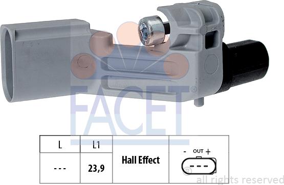 FACET 9.0464 - Crankshaft position sensor, RPM car-mod.net