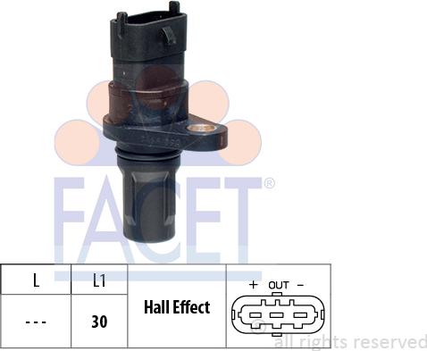FACET 9.0466 - Camshaft position Sensor car-mod.net