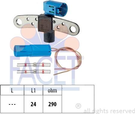 FACET 9.0543K - Crankshaft position sensor, RPM car-mod.net