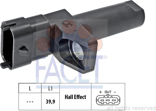FACET 9.0654 - Crankshaft position sensor, RPM car-mod.net