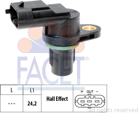 FACET 9.0651 - Camshaft position Sensor car-mod.net