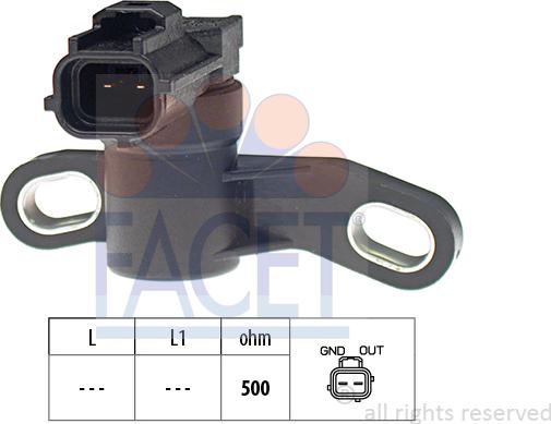 FACET 9.0609 - Crankshaft position sensor, RPM car-mod.net
