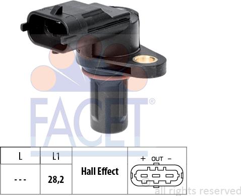 FACET 9.0619 - Sensor, RPM car-mod.net