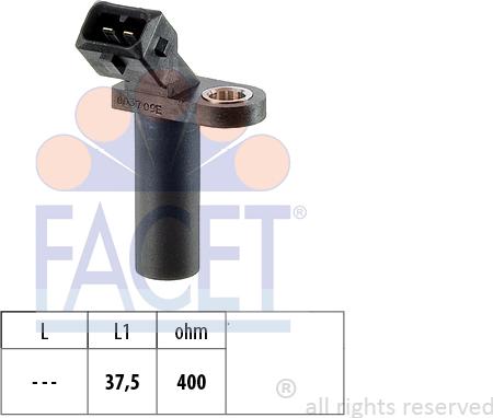 FACET 9.0037 - Crankshaft position sensor, RPM car-mod.net