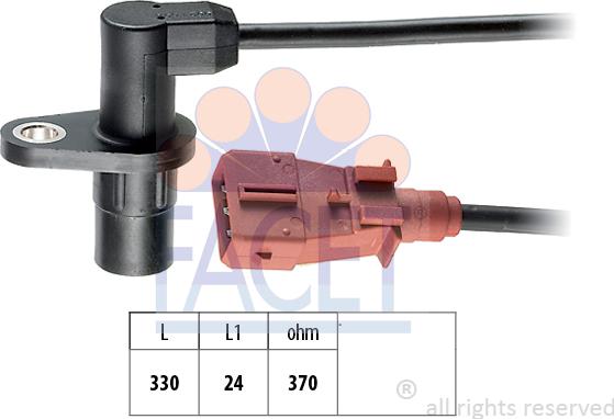 FACET 9.0021 - Crankshaft position sensor, RPM car-mod.net