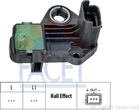 FACET 9.0841 - Crankshaft position sensor, RPM car-mod.net