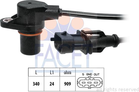 FACET 9.0847 - Crankshaft position sensor, RPM car-mod.net