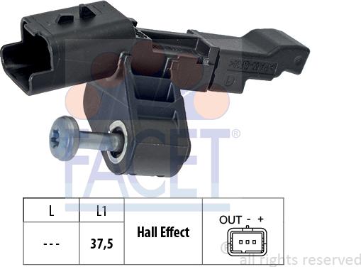 FACET 9.0806 - Crankshaft position sensor, RPM car-mod.net
