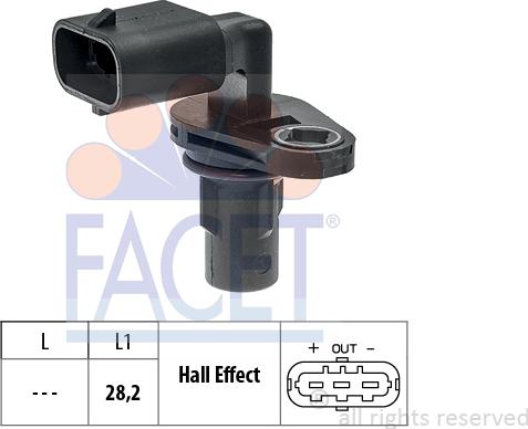 FACET 9.0832 - Camshaft position Sensor car-mod.net