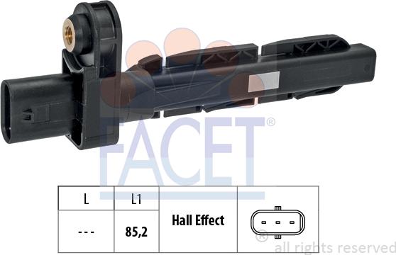 FACET 9.0826 - Crankshaft position sensor, RPM car-mod.net