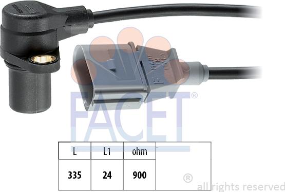 FACET 9.0398 - Crankshaft position sensor, RPM car-mod.net