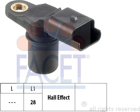 FACET 9.0348 - Camshaft position Sensor car-mod.net
