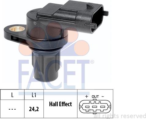 FACET 9.0361 - Camshaft position Sensor car-mod.net