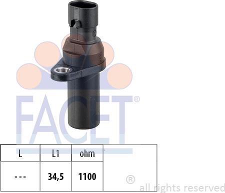 FACET 9.0378 - Crankshaft position sensor, RPM car-mod.net