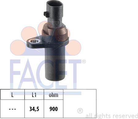 FACET 9.0377 - Crankshaft position sensor, RPM car-mod.net