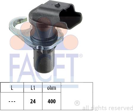 FACET 9.0258 - Crankshaft position sensor, RPM car-mod.net